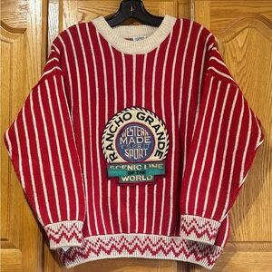 Vintage 80's Esprit Sport Rancho Grande Wool Blend Sweater Medium